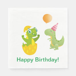 Personalisiert Baby Dinosaurier Paper Napkins Serviette