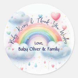 Personalisiert Baby Dusche Danke Stickers