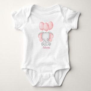 Personalisiert Baby Elephant Baby Bodysuit Baby Strampler