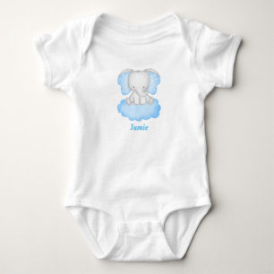 Personalisiert Baby Elephant Baby Bodysuit Strampler