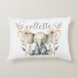 Personalisiert Baby Elephant Kinderzimmer Dekokissen
