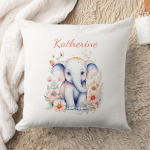 Personalisiert Baby Elephant Kinderzimmer Room Kissen