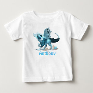 Personalisiert Baby Fine Jersey T - Shirt/Dragon T-shirt