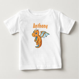 Personalisiert Baby Fine Jersey T - Shirt/Dragon T-shirt