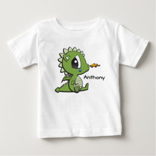 Personalisiert Baby Fine Jersey T - Shirt/Dragon T-shirt