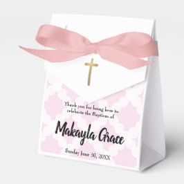 Personalisiert Baby Girl Pink Taufe danke Geschenkschachtel