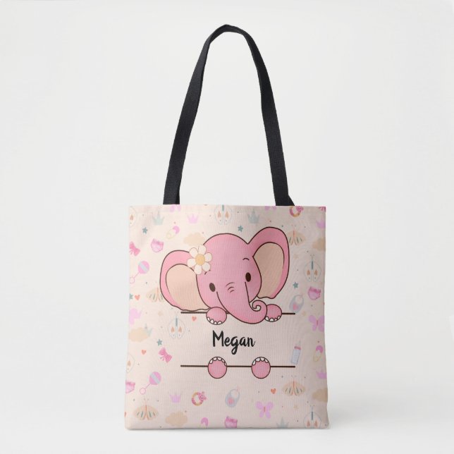 Personalisiert Baby Girl Tasche (Vorderseite)