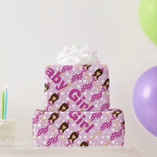 Personalisiert Baby Girl Wrapping Paper Geschenkpapier