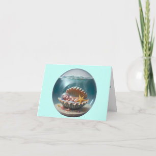 Personalisiert Baby Mermaid Willkommen Karte