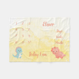 Personalisiert Baby Milestone Fleecedecke