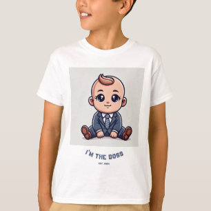 Personalisiert Baby T - Shirt - "Ich bin der Boss"