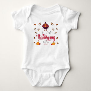 Personalisiert Baby Türkei Erster Erntedank Strampler