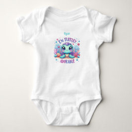 Personalisiert Baby Turtle Strampler