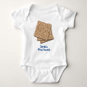 Personalisiert Baby's 1. Pesach Baby Bodysuit Baby Strampler