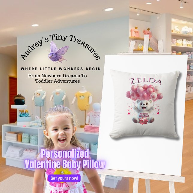 Personalisiert Baby's 1. Valentinstag Kissen (Von Creator hochgeladen)