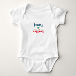 PERSONALISIERT BABYS ERSTER CHRISTMAS-Karosseriean Baby Strampler