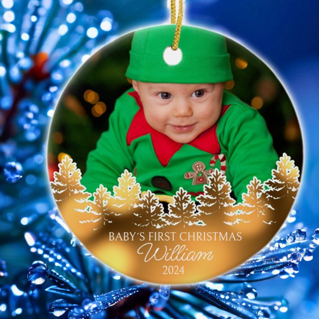 Personalisiert Baby's First Christmas Keramik Ornament (Von Creator hochgeladen)