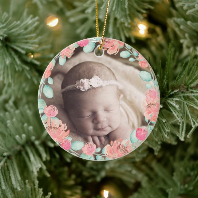 Personalisiert Baby's First Christmas Ornament (Baum)