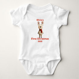 Personalisiert Baby's First Christmas Ornament Baby Strampler