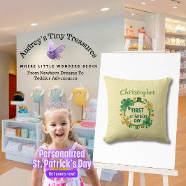 Personalisiert Baby's St. Patrick's Day Kissen
