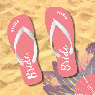 Personalisiert Bachelorette Bride Flip Flops