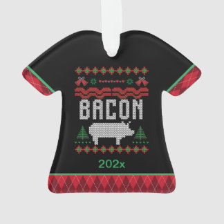 Personalisiert Bacon Pig Ugly Weihnachtsdekoration Ornament