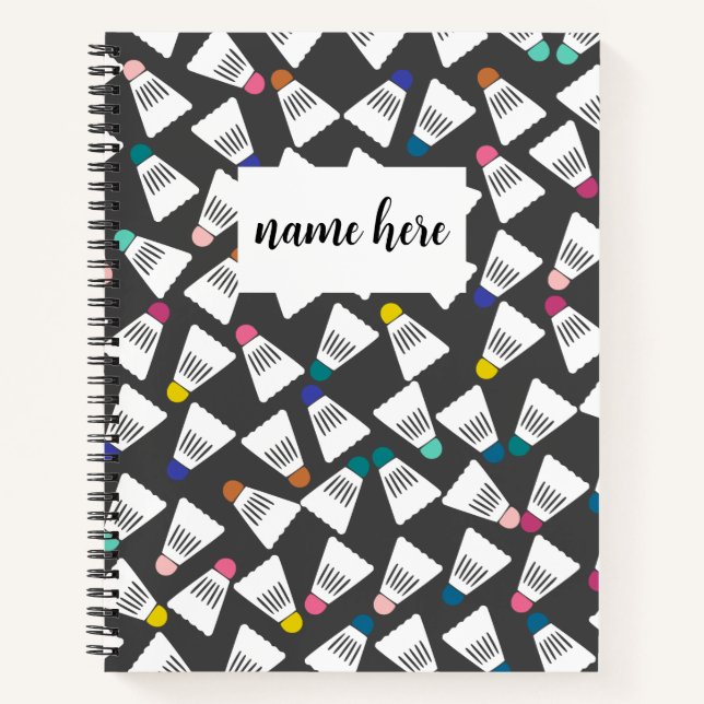 Personalisiert Badminton-Notebook Notizbuch (Vorderseite)