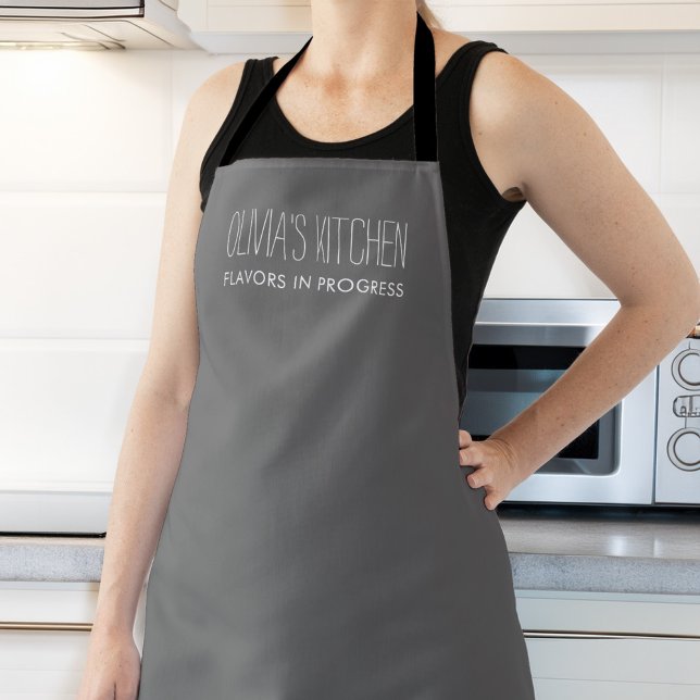 Personalisiert Baker Koch Cook Schürze (Modern Personalized Baker, Cook, Chef Apron by MINTIC DESIGN STUDIO)