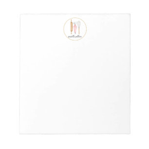 Personalisiert Baker Konditorei Koch Backtriebmitt Notizblock