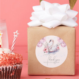 Personalisiert Ballerina Birthday Glitzer Runder Aufkleber