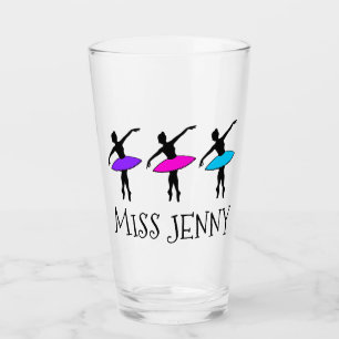 Personalisiert Ballerina Pointe Ballettlehrer Glas