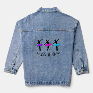 Personalisiert Ballerina Pointe Ballettlehrer Jeansjacke
