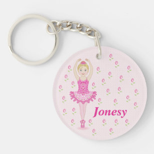 Personalisiert Ballerina Schlüsselanhänger Jonesy 