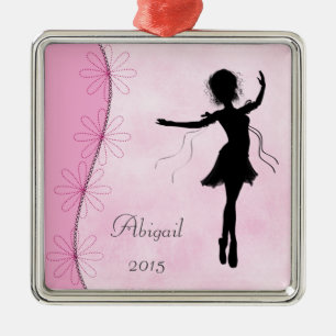 Personalisiert Ballerina Silhouette Ornament