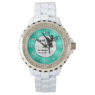 Personalisiert Ballerina Watch, Bat Mitzvah Gesche Armbanduhr