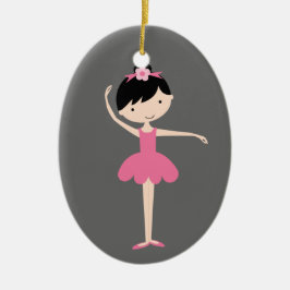 Personalisiert Ballerina Weihnachtsdekoration Keramik Ornament