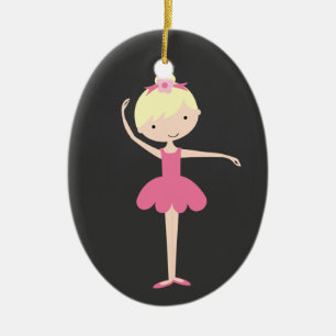 Personalisiert Ballerina Weihnachtsdekoration Keramik Ornament