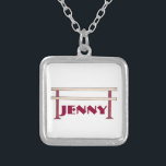 Personalisiert Ballet Barre Dance Dancer Necklace Versilberte Kette<br><div class="desc">Necklace zeigt eine originelle tanzbezogene Illustration einer Ballettbarre. Einfach für ein einzigartiges Geschenk für Ihren Lieblings-Tänzer oder Tanzlehrer personalisieren.</div>