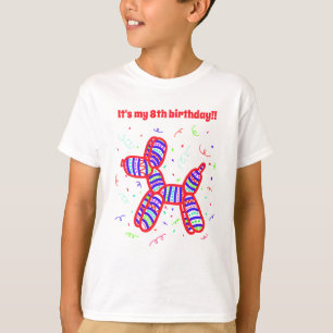 Personalisiert Balloon Dog Party Boys' T-Shirt