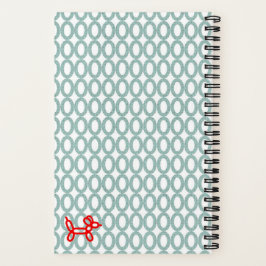 Personalisiert Balloon Dog Spiral Notebook Notizbuch