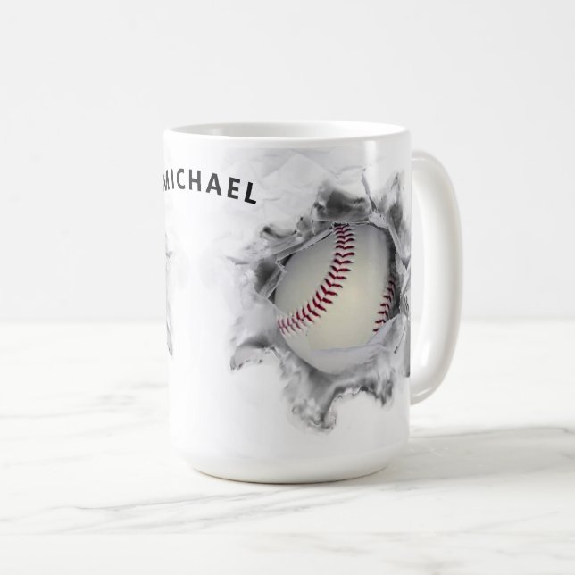 Personalisiert Baseball Kaffeetasse (VorderseiteRechts)