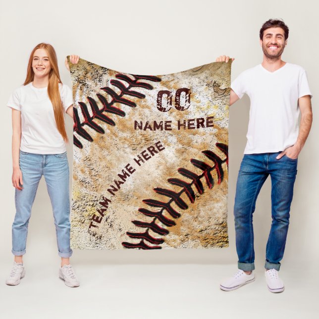 Personalisiert Baseball Senior Night Gifts, Blanke Fleecedecke (Beispiel)