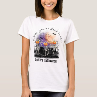 Personalisiert Basic Halloween Skeleton Niedlich T-Shirt