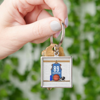 Personalisiert Basketball Jersey (LBO) Schlüsselanhänger