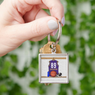 Personalisiert Basketball Jersey (PG) Schlüsselanhänger