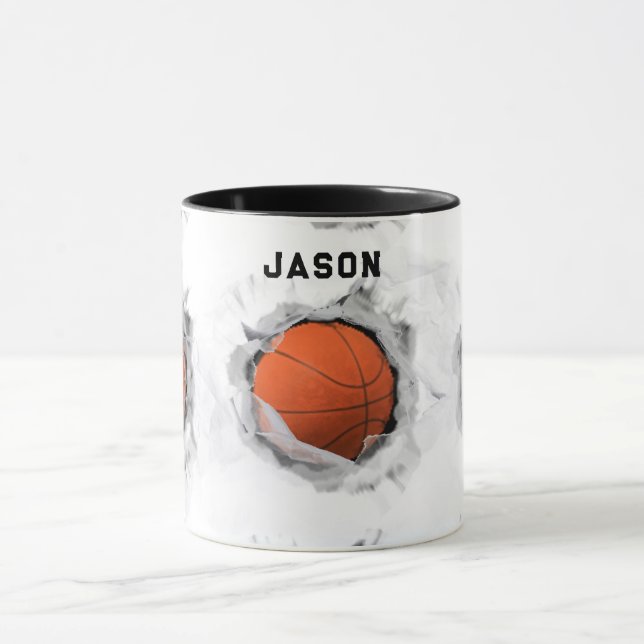 Personalisiert Basketball Tasse (Zentrum)