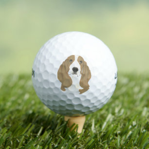 Personalisiert Basset Hound Golfball