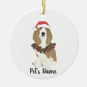 Personalisiert Basset Hound Keramik Ornament