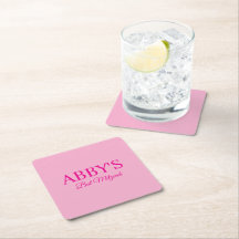 Personalisiert Bat Mitzvah Drink Untersetzer