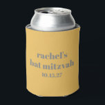 Personalisiert Bat Mitzvah Gevor Yellow Gray Dosenkühler<br><div class="desc">Behalt das Party cool mit diesem stilvollen personalisierten Bat Mitzvah kann cooler! Mit einem modernen minimalistischen Design und feinem Typografie ist dieser individuelle Drink-Ärmel ein lustiger und praktischer Vorteil für die Gäste. Ideal für Empfänge, Feiern und Party-Keepsakes, kann dies eine einzigartige Touch zu jeder Bat Mitzvah-Veranstaltung hinzufügen. Passen Sie mit...</div>